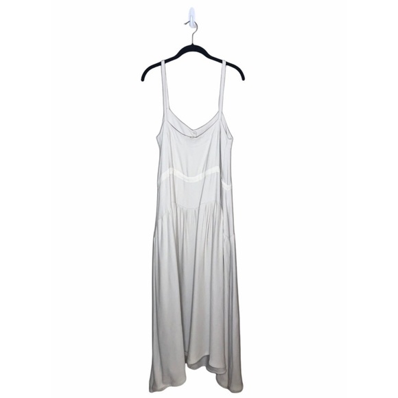 HACKWITH DESIGN SHOP Cream Button Front Sundress - Picture 3 of 6